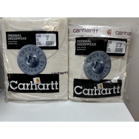Vtg Carhartt Thermal Cotton Underwear Base Layer Set Size 3XL Made USA NEW NOS
